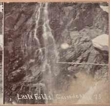 Vtg Stereoview Photo - Cascade Mountains Little Falls - Waterfall picture