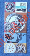 1978 Cragar Wheels Headers and Louvers Parts Pamphlet Catalog picture