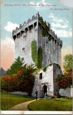 Blarney Castle, the Entrance to the Keep & the Blarney Stone Vtg Postcard Wpc6 picture
