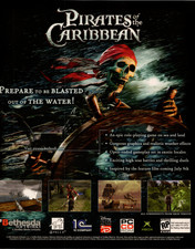 Pirates of the Caribbean Video Game Ad Print Poster 2003 Bethesda Disney Xbox PC picture