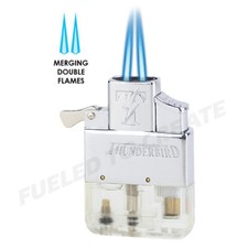 Thunderbird Butane Insert double blue torch clear bottom Vector works w/ zippo picture