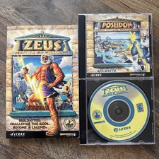 Zeus Master Of Olympus and Poseidon Expansion PC CD-ROM 2001 + Players Guide picture
