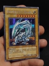 Yugioh Blue Eyes White Dragon DDS (Secret Prismatic Rare) LP picture