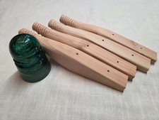 4 NEW Side Mount Wood Insulator Pins Mounts Pegs for Vintage Glass Insulators picture