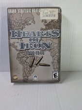 Hearts of Iron 1936-1948 PC CD-ROM 2002 Open Box Sealed Game Paradox Strategy picture