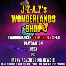 PS/XBOX/PC Tiny Tina's Wonderlands STABBOMANCER ASCENDED LVL 40 ENCHANTED GEAR picture