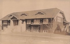 RPPC Medford Oregon First Christian Church Photo Vtg Postcard 4A picture