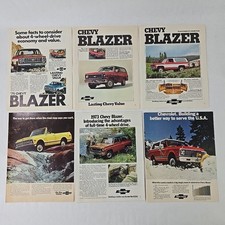Chevrolet Chevy Blazer 1970s Original Print Ads Lot of 6 picture