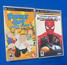 Family Guy Video Game for Sony PSP+Spiderman Web of Shadows (TESTED) (CIB) picture