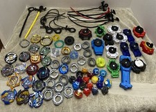 BEYBLADE Huge Mixed Lot Parts And Launchers Vintage Anime Toy Bundle Collection picture