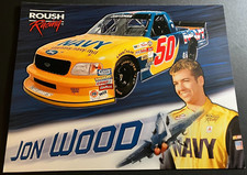 2003 Jon Wood #50 U.S. Navy Ford F-150 - NASCAR Truck Hero Card Handout picture