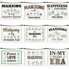 SilTriangle 9 Pcs Mahjong Makeup 8.66 x 6.3 inches (22 x 16 cm), Multicolor picture