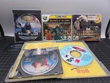 PC CD-ROM Game Lot – Marine Sharpshooter, Robot Arena, Motocross, Secrets Dark picture