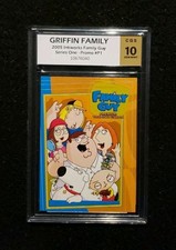 *GRIFFIN FAMILY* 2005 Inkworks FAMILY GUY Series One Promo #P1 *CGS 10* picture