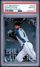 2017 BBM INFINITY BRILLIANT ATHLETE #BA03 SHOHEI OHTANI PSA 10 picture
