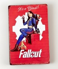FALLOUT It's a Blast Metal Sign, iron Wall Hanging Decor for Home NEW 12x8 picture