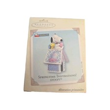 2005 NIB Hallmark Keepsake Ornament Springtime Inspirations, Snoopy, Peanuts picture