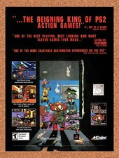 2000 Fur Fighters PS2 Original Advertisement / Retro Wall Art v1 picture