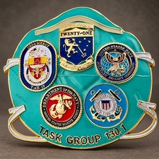 USNS Mercy T-AH 19 Task Group 130.1 Los Angeles COVID-19 2020 Challenge Coin picture