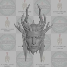 High Elf King v4 custom head for 1:18 1:12 1:10 & 1:6 fantasy action figures picture