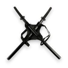 Handmade Cosplay Deadpool Ninja Katana Set Black and Carrying Back Strap picture
