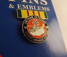 Vietnam Veterans AGENT ORANGE VICTIMS  Lapel Pin Enamel 1
