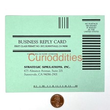 Vintage Strategic Simulations Inc CUSTOM RESPONSE CARD Only - SSI 1995 Original picture