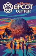 Disney Epcot Center Spaceship Earth World Showcase 11 x 17 Poster picture
