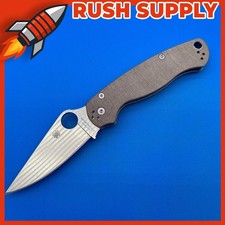 Spyderco Para Military 2 Brn Micarta Handles CPM Cru-Wear Steel Blade - C81MPCW2 picture