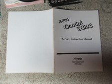 GEMINI WING TECMO   original VINTAGE  ARCADE video game  machine  manual picture