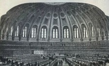 1873 London England British Museum and Its Reading Room illustrated picture