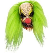 Ghoulish Productions The Cursed Clown Latex Full Mask Horror Halloween Cosplay picture