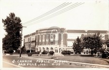 c1935 J Cannon Public School Danville IL IL Vermilion Co RPPC Postcard COPY picture