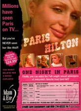 2005 •  One Night In Paris Print Ad • 2000s Hip Hop Paris Hilton DA-28 picture