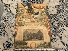ORIGINAL WWI 105th Regiment 27TH DIVISION BAND HQ CO PHOTO / LARGE DOCUMENT picture