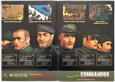 Poster Fold-Out 1998 Commandos Behind Enemy Lines PC Original Promo Print Ad Art picture