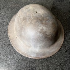 Vintage WWI Brodie Doughboy Helmet Fair Condition No Liner Or Strap picture