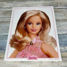 Barbie Poster Vintage 90s Mattel 1998 Sign Art Photo picture