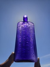 1890s Purple New England Whiskey ☆ 1 Old P.C. Crowley & Co Boston Massachusetts picture