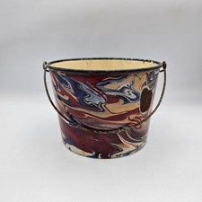 Vintage End Of Day Swirl Enamelware Bucket picture