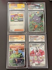 4 x ACE 9 Pokemon TCG Slab Bundle Lot Graded Near Mint Inc Haunter & Charizard picture