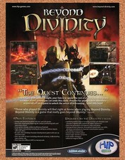 Beyond Divinity PC Original 2005 Ad Authentic Fantasy RPG Video Game Promo picture