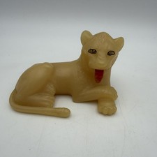 Vintage 1976 Metropolitan Museum Art Egyptian King Tut Resin Lion Figurine 5” picture