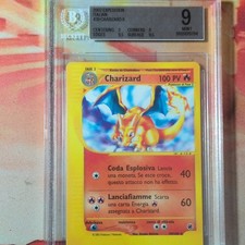 Charizard Expedition 39/165 2002 Italian 100 HP Phase 2 Beckett BGS 9 Mint picture