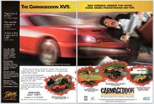 Carmageddon - PC - Vintage Original Print Ad/Poster - Interplay Promo Art 1997 picture