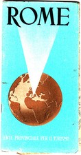 Rome Roma Vintage Tourism Booklet with Maps 1950 Istituo Cartografico Italy picture