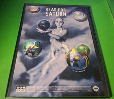 Sega Saturn Video Game System Framed Print Ad 8.5x11  1995 picture