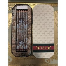 GUCCI Web and Horsebit Pencil Set GG Supreme Canvas Luxury Gift Box picture
