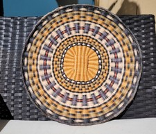 Hopi Wicker Plaque, Polychrome Design picture