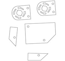 CLEAR Plastics for STERN - RollerCoaster Tycoon Pinball Machine picture